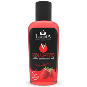 LUXURIA VOLUPTAS GEL MASAJE COMESTIBLE EFECTO CALOR - FRESA 100 ML