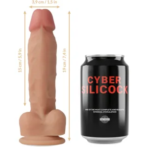 PENE REALISTICO OLIVER SILICONA LIQUIDA 19 CM