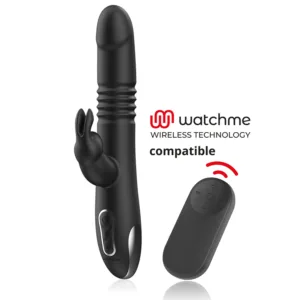Blacksilver - kenji vibrador rabbit up  down compatible con watchme