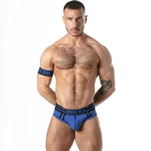 Locker gear - sport mesh jock brief azul s